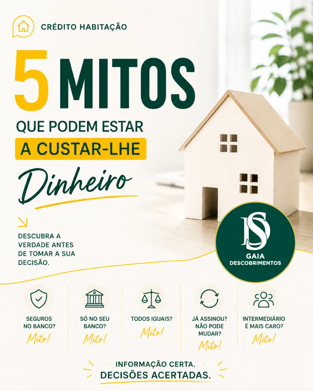 5 Mitos sobre o Crédito Habitação que Podem Estar a Custar-lhe Dinheiro